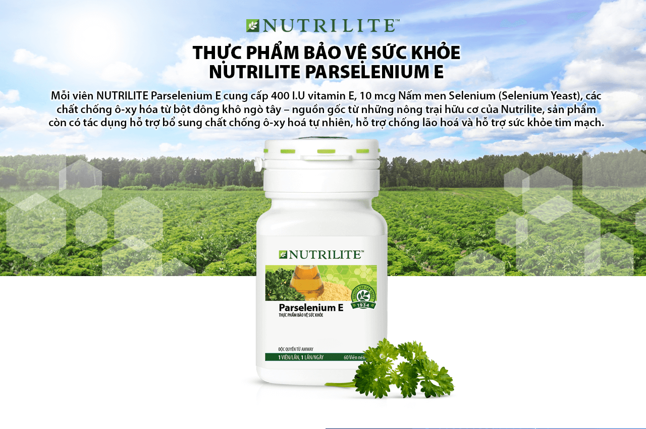 Amway Nutrilite Parselenium E Hỗ Trợ Lão Hóa