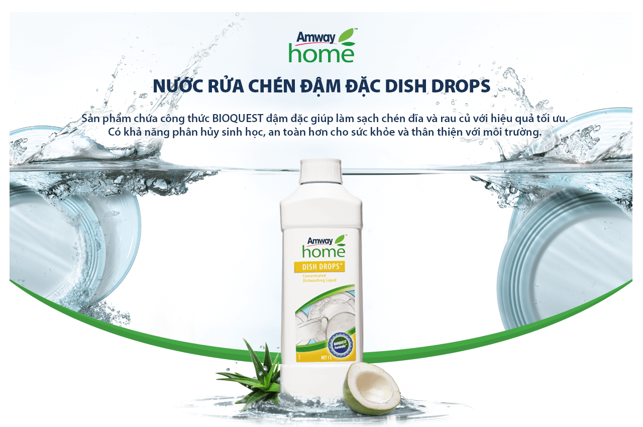 Nước Rửa Chén Đậm Đặc Dish Drops Amway